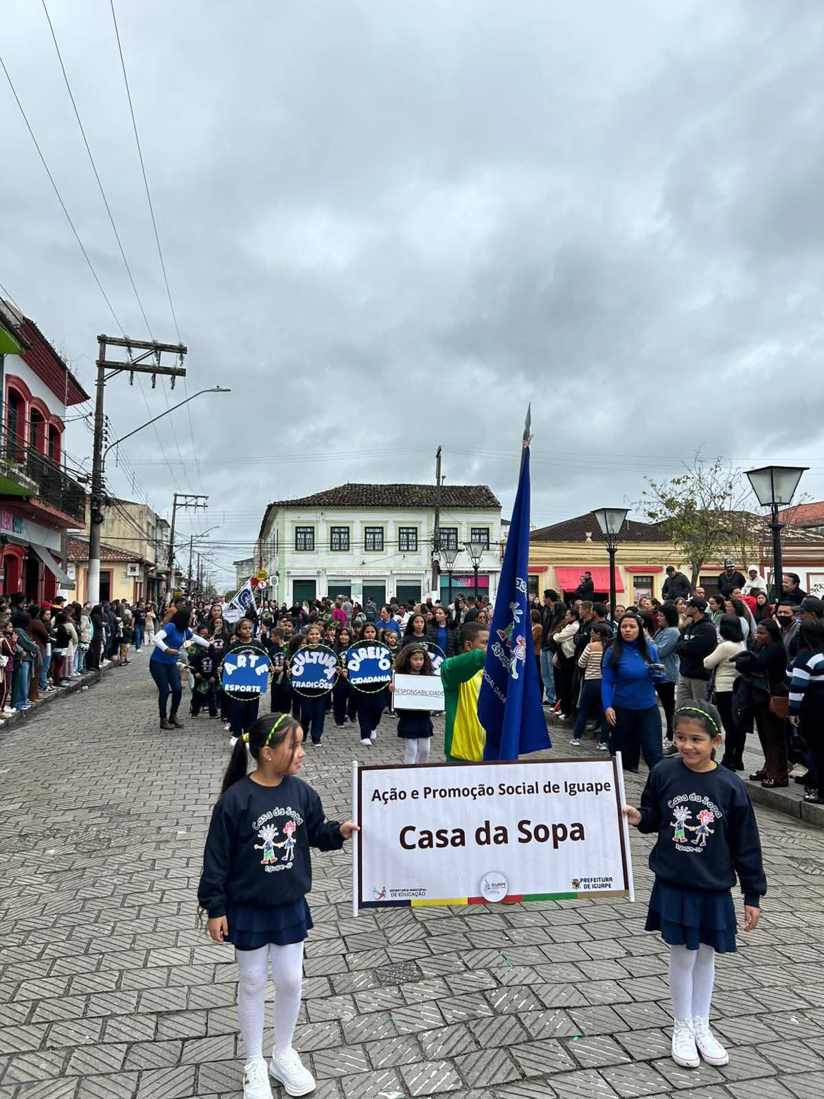 Registro de atividade da Casa da Sopa de Iguape